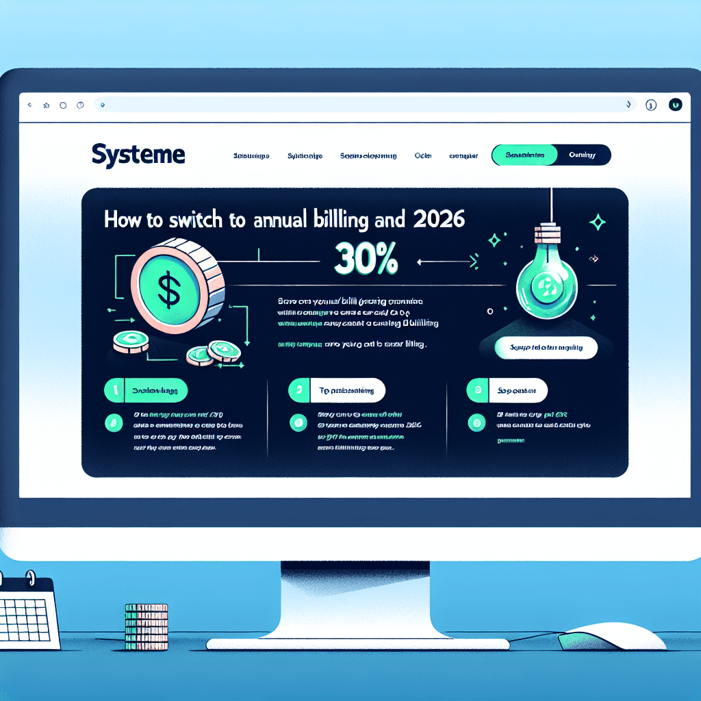 How to Switch to Annual Billing on Systeme.io and Save 30% in 2026